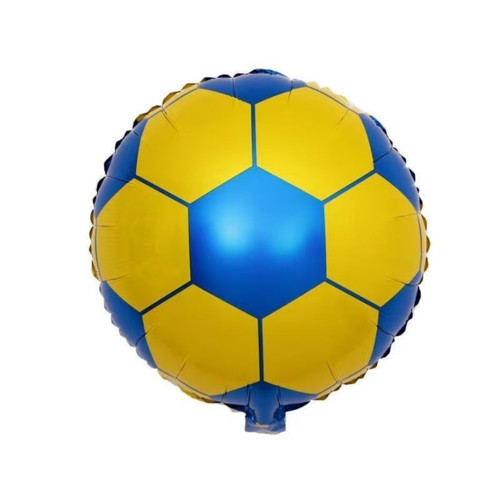 Taraftar Baskılı Sarı Lacivert Futbol Topu Folyo Balon 1 Adet