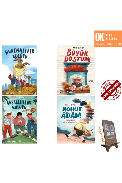 Mükemmeller Kulübü - Başarısızlar Kulübü - Büyük Dostum - Nohut Adam / 4 Kitap - Anıl Basılı
