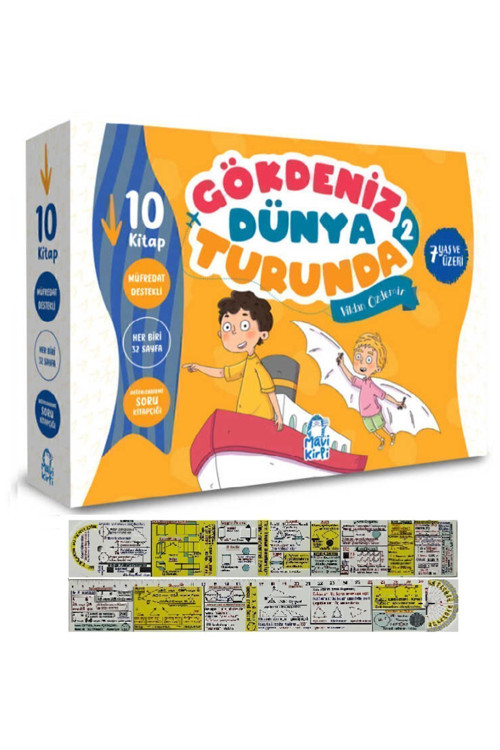 Gökdeniz Dünya Turunda 2. Set 2. Sınıf Kitapları 10'Lu Set + Matematik Öğreten Ayraç