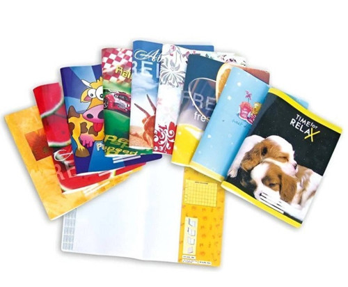 Kitap Kabı Karışık Desen Yapışkanlı - 10 adet