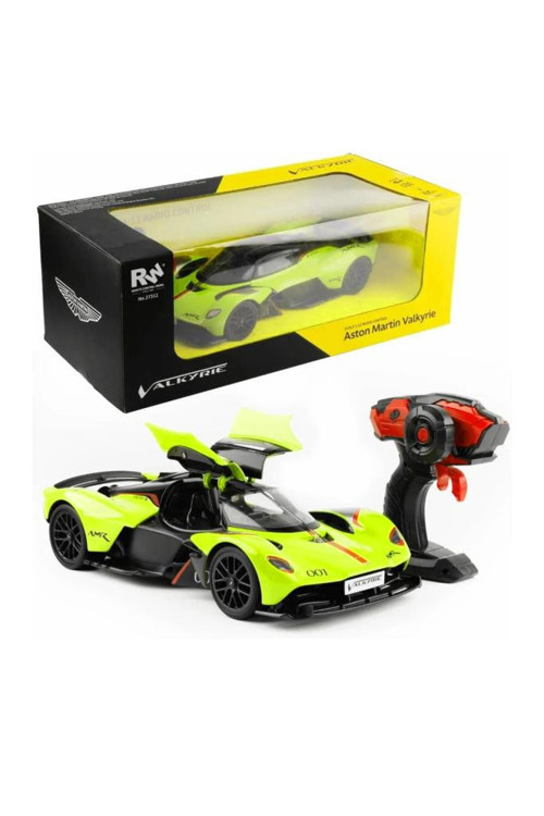 Kumandalı Şarjlı Işıklı Full Fonksiyon Aston Martin Valkyrie Oyuncak Araba YEŞİL