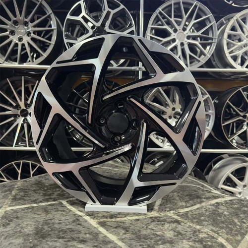 17 inç 4x108 Atom Fiesta Courier Uyumlu Siyah Elmas Kesim Jant Modeli (4 Adet)