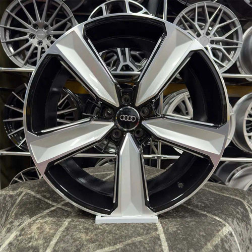 16 inç 5x120 Babayaga Transporter Caravelle Uyumlu Siyah Elmas Kesim (4adet)
