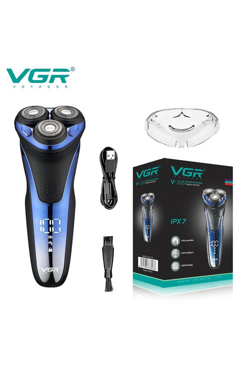 V306 Profesyonel Sakal Tıraş Makinesi Elektrikli I Yıkanabilir Tıraş Makinesi Lcd Ekran