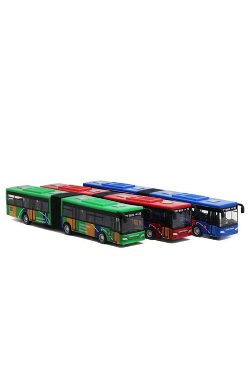Oyuncak Körüklü Metal Otobüs Metrobüs Çek Bırak 1:48 22 Cm Büyük Model