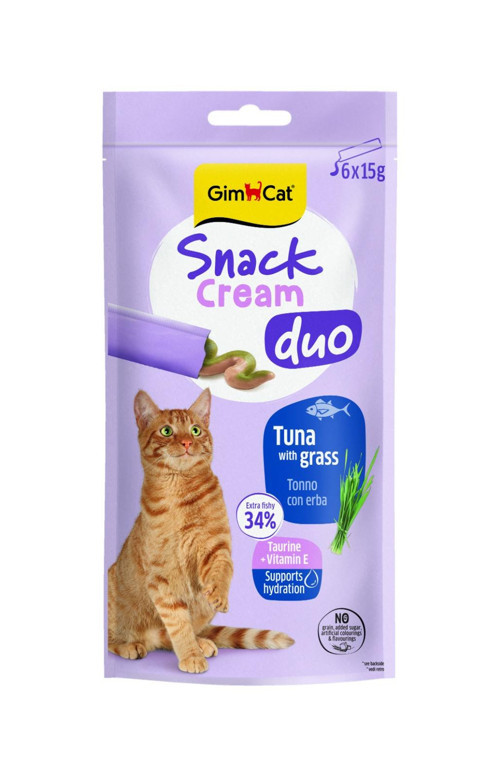 Snack Cream Duo Ton Balıklı & Kedi Otlu Kedi Ödülü 6x15gr