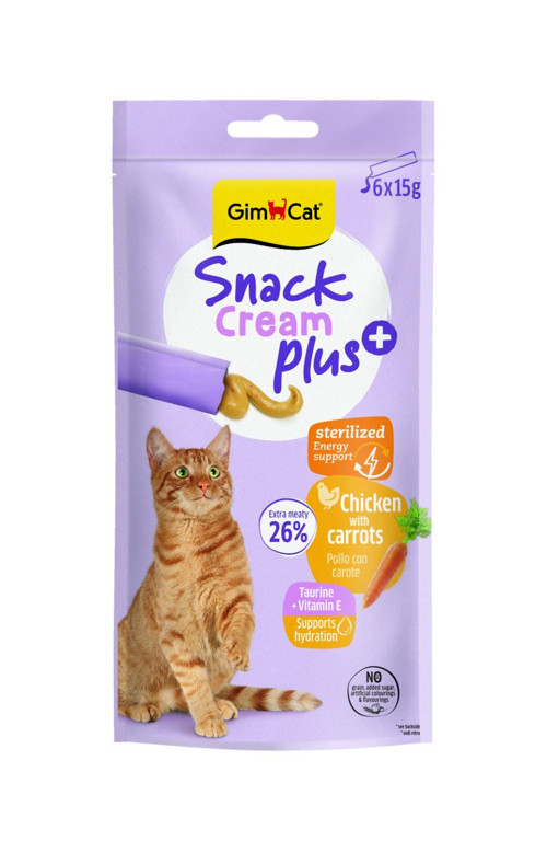 Snack Cream Sterilised Tavuklu & Havuçlu Kedi Ödülü 6x15gr