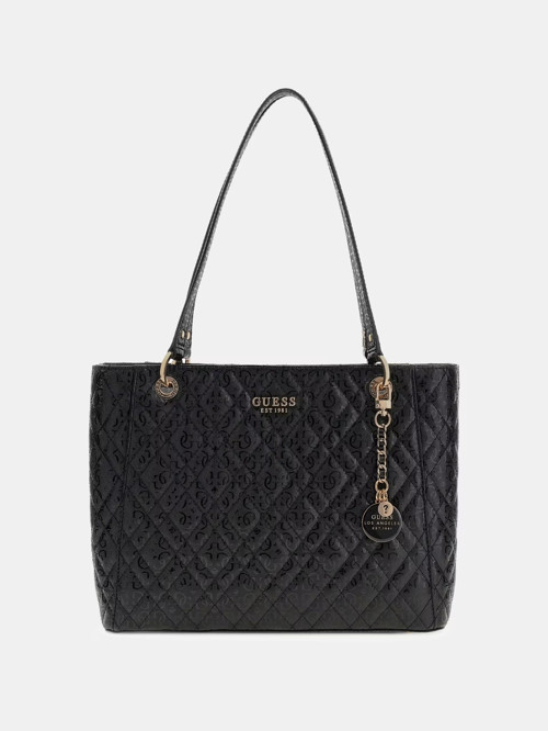 Isemay Logo Patent Shopper Kadın Omuz Çantası HWGG9628250