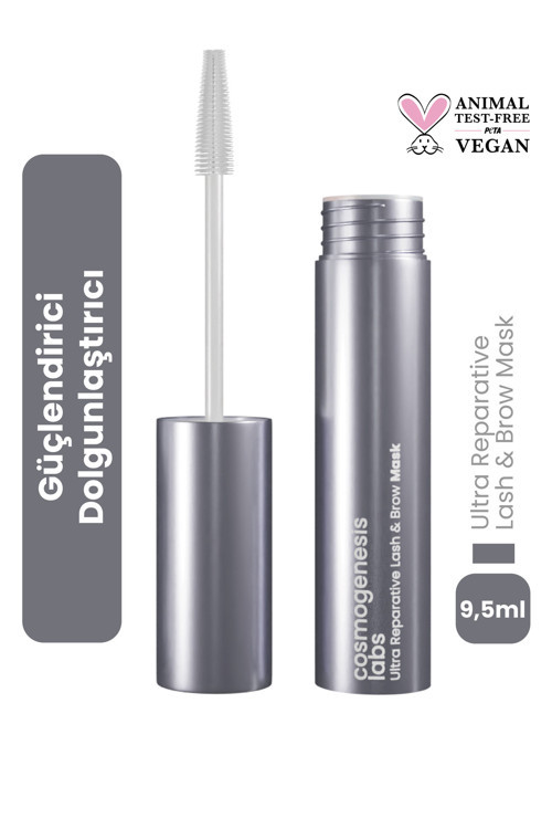 Kaş Kirpik Maskesi 9.5ml - Su Bazlı Parlatıcı Nemlendirici Onarıcı Vegan (%1 KERATİN – BİOTİN)