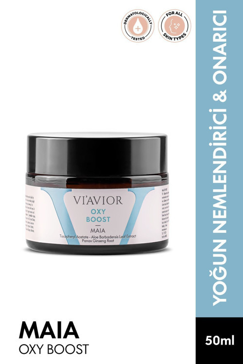 Maia Oxy Boost Oksijenli Cilt Bakım Kremi Yoğun Nemlendirici Etkili Onarıcı 50ml (3% GİNSENG)