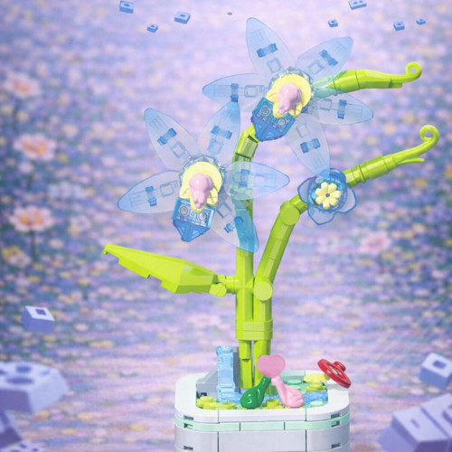 Mikro Blok Kristal Narenciye Çiçek Lego - Lego Setleri Mini Lego - Çiçek Lego - Blossom Çiçek Lego