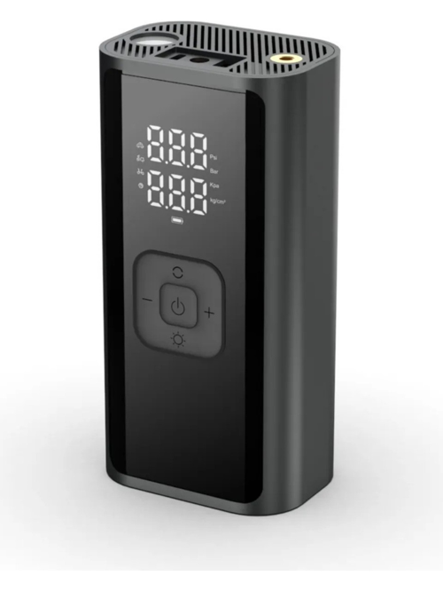 Auhma A7744 Dijital LCD Ekranlı 4500 MAH Hava Kompresörü / Powerbank Özellikli Şişirme Pompası