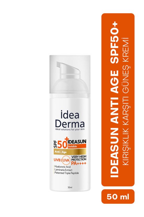 İdeasun Anti Age SPF50+ Yaşlanma Karşıtı Güneş Kremi 50 ml