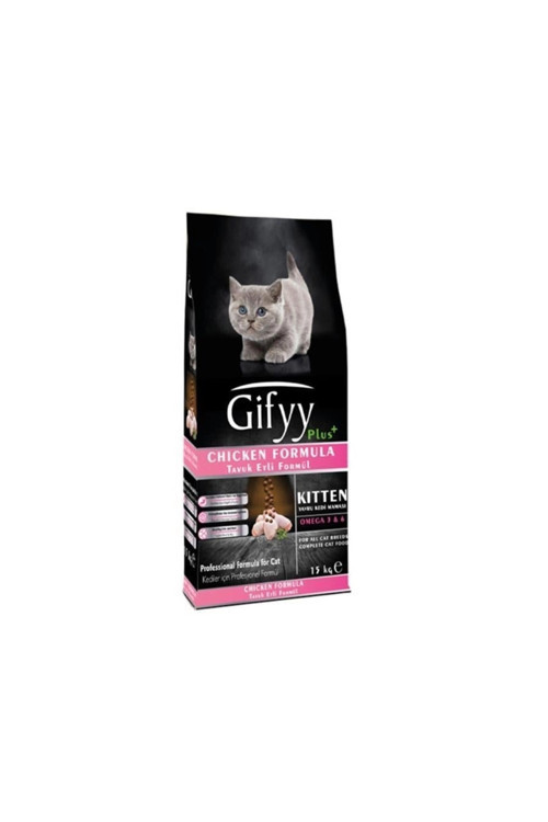 Gifyy Tavuklu Yavru Kedi Maması 15 Kg