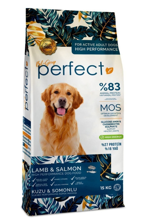Kuzu Etli Ve Somonlu Premium Yetişkin Köpek Maması 15 Kg