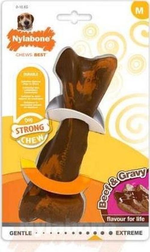 Biftek ve Gravy Sos Aromalı Köpek Çiğneme Kemiği M