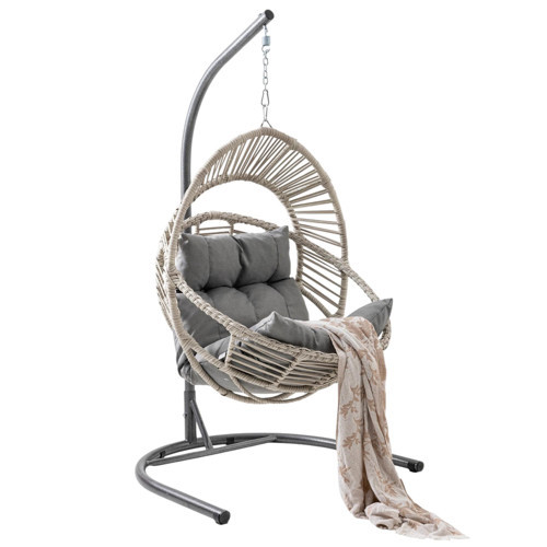 Nobel Tekli Rattan Bahçe Balkon Salıncağı