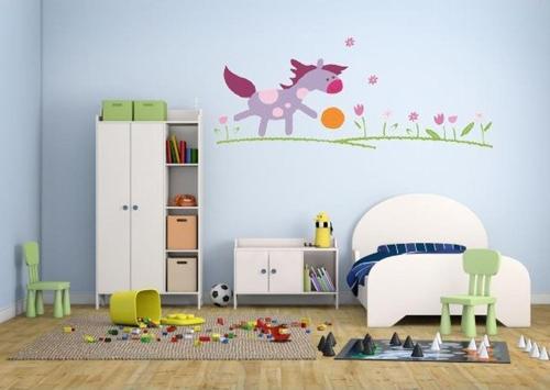Duvar Süsü (Sticker) Küçük At Desen Pvc 50X70 Cm Xfg124