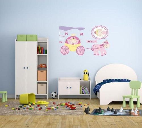 Duvar Süsü Sticker Prensesli Desen Pvc 50X70 Cm Xfg114
