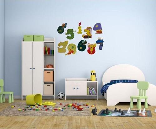 Duvar Süsü Sticker Renkli Rakamlı Pvc 33X48 Cm Xfg062