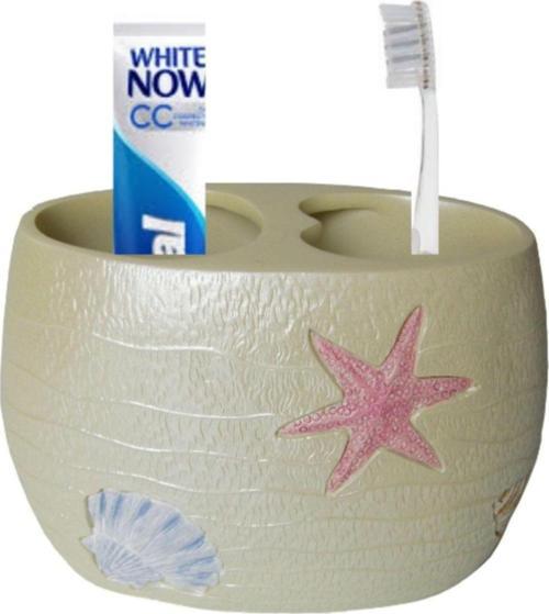 İstiridye Desen Poliresin Diş Fırçalık Yjs-218B