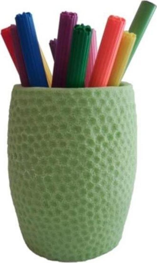 Kalemlik Yeşil Petek Ofis Gereci 8X8X10Cm 400Ml