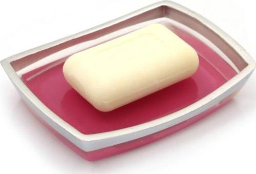 Sabunluk Gri Pembe Poliresin 14X10X2Cm