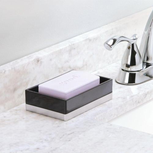 Sabunluk Modern Siyah Tasarım 12X8X3Cm