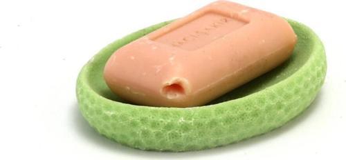 Sabunluk Yeşil Petek Desenli Poliresin 10X8X2Cm