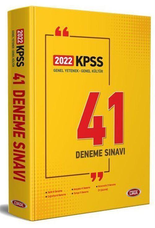 Data Yayınları 2022 KPSS Genel Yetenek - Genel Kültür 41 Deneme Sınavı