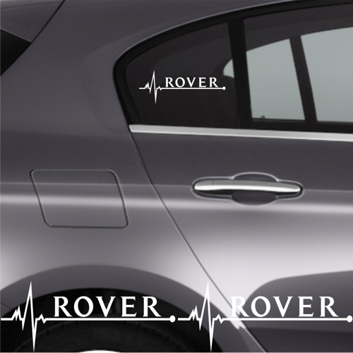 Rover 820 İçin Uyumlu Aksesuar Oto Ritim Sticker 2 Adet 20*9 Cm