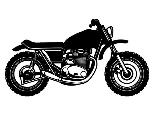 Klasik Motosikletler Model 11 Oto Sticker 25 X 12 Cm