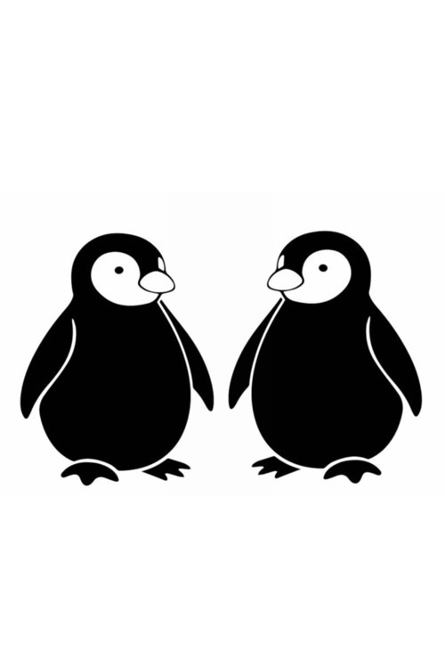 Sevimli Penguen Oto Sticker 30 X 18 Cm