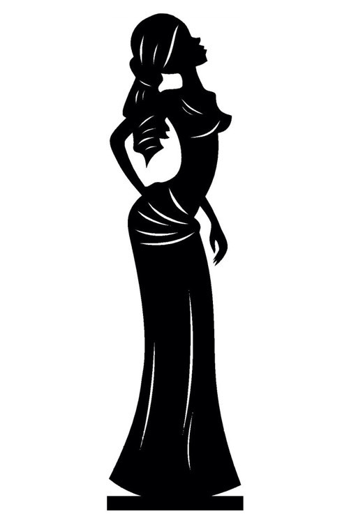 Afrikalı Kadın Model 2 Oto Sticker 15 X 62 Cm