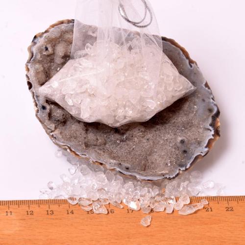 Kristal Kuvars Kırık Taş Kese - 60 gr