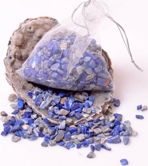 Lapis Lazuli Kırık Taş Kese - 60 gr
