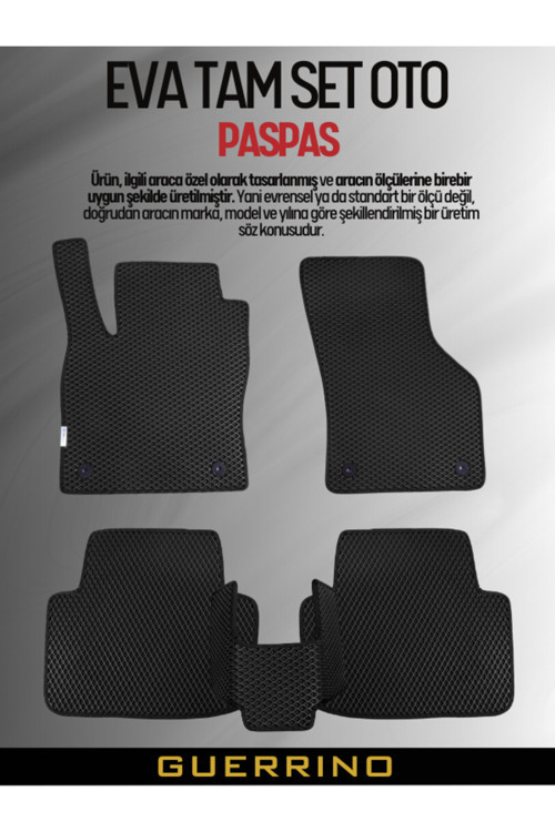Seat-Leon-1M-(1998-2004) İçin Eva İç Paspas Takımı (Metal Topukluk Hariç)