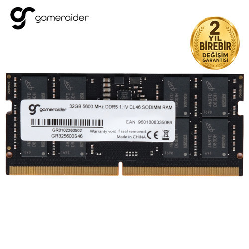 32GB(1x32GB) 5600MHz CL46 DDR5 Notebook Ram (GR325600S46)
