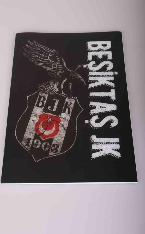 LİSANSLI BEŞİKTAŞ KARELİ A4 PP KAPAK 60 YAPRAK DEFTER 
