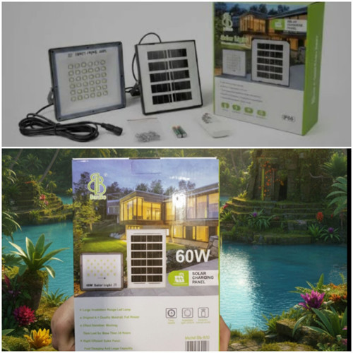 BENBO 60w Solar LİGHT kumandalı şarj panel İp66 su gecirmezlik .wireless control