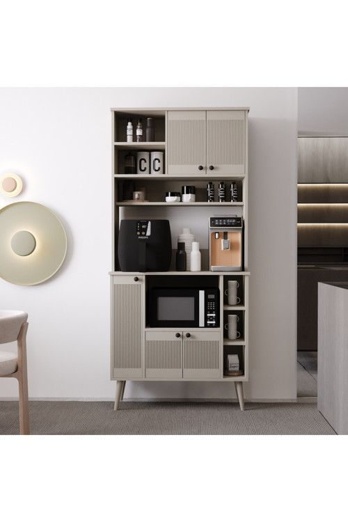 Melura Kahve Ünitesi - Kahve Köşesi %100 Mdf 90 Cm Çok Amaçlı Dolap