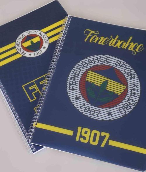 LİSANSLI FENERBAHÇE SPIRALLI ÇİZGİLİ A4 PP KAPAK 80 YAPRAK DEFTER 