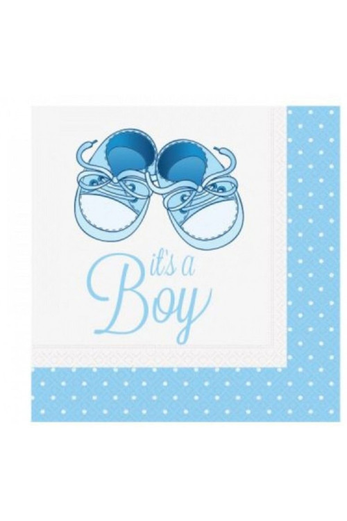 It's A Boy Mavi Patikli Kağıt Peçete 20 Adet