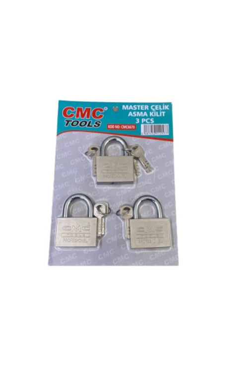 Cmc Master Çelık Asma Kilit Setı 60Mm 3Lü Set