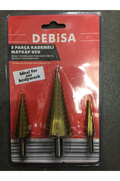 3 Parça Kademeli Matkap Ucu