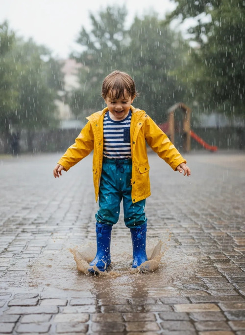 Konçlu Peluşlu Emojili Erkek Çocuk Yağmur Çizmesi 26-35 Mavi