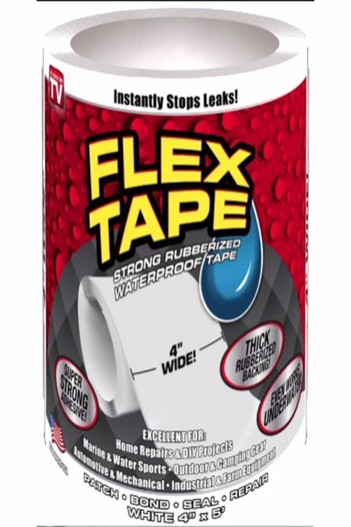 Güçlü Suya Dayanıklı Su Sızdırmaz Sıcak Soğuk Tamir Bandı Beyaz Flex Tape - Tamir Bandı