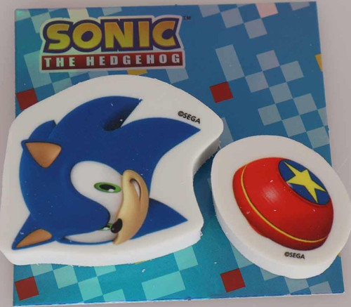 LİSANSLI SONIC ŞEKİLLİ 2'Lİ SİLGİ
