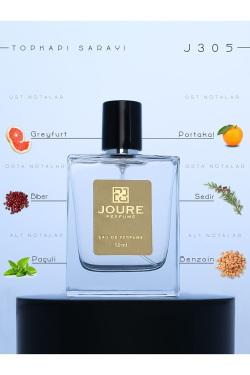 Joure J305 - Cıtrus Taze Baharatlar Odunsu Kokulu 50ml Kalıcı Edp Erkek Parfüm