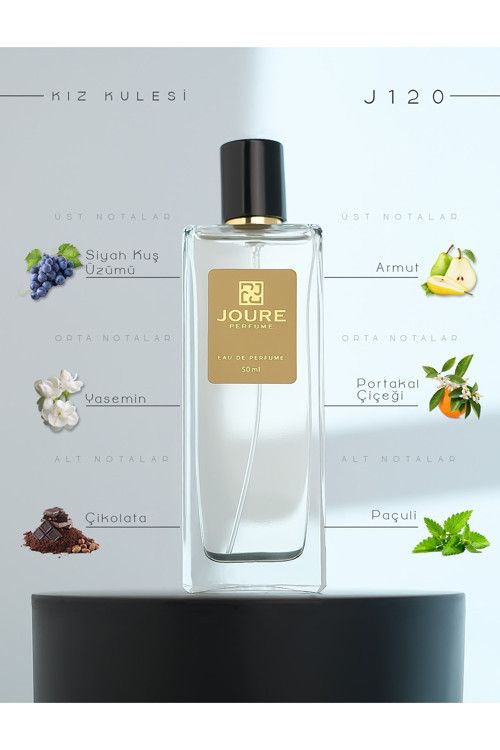 J120 Meyveli Çiçeksi Vanilya Kokulu 50ml Kalıcı Edp Kadın Parfüm